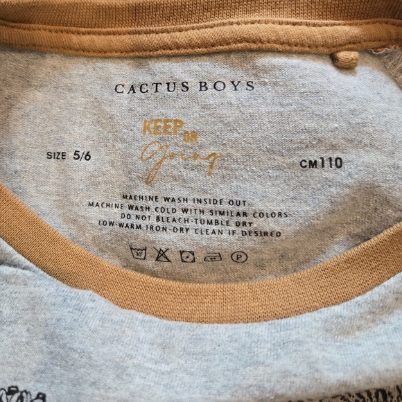 Little Boys Long Sleeve Dinosaur Tee - Picture 4 of 4